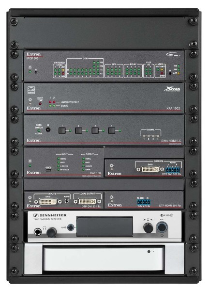 Half Rack System shown with optional items installed